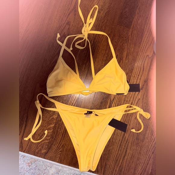 Kendall & Kylie Other - Kendall + Kylie Yellow Bikini Set